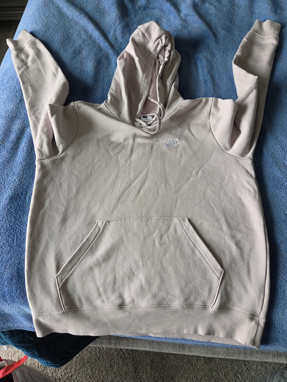 Nike Women's Pale Pink Fleece Hoodie Sweater